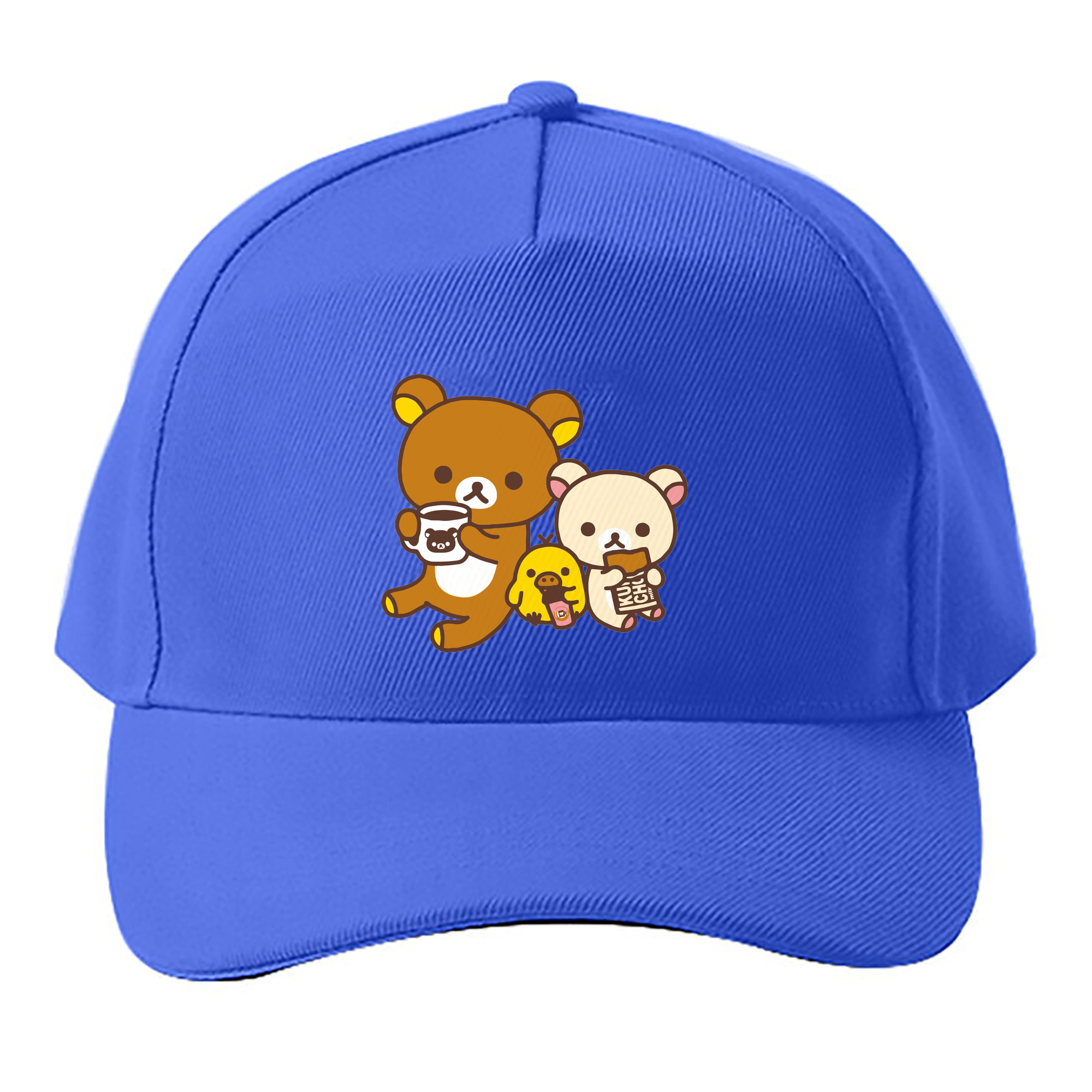 （画像用） リラックマ リラックマ キイロイトリ Rilakkuma Korilakkuma Kiiroitori ベースボールキャップ 綿100％ 男女兼用 帽子 スポーツ